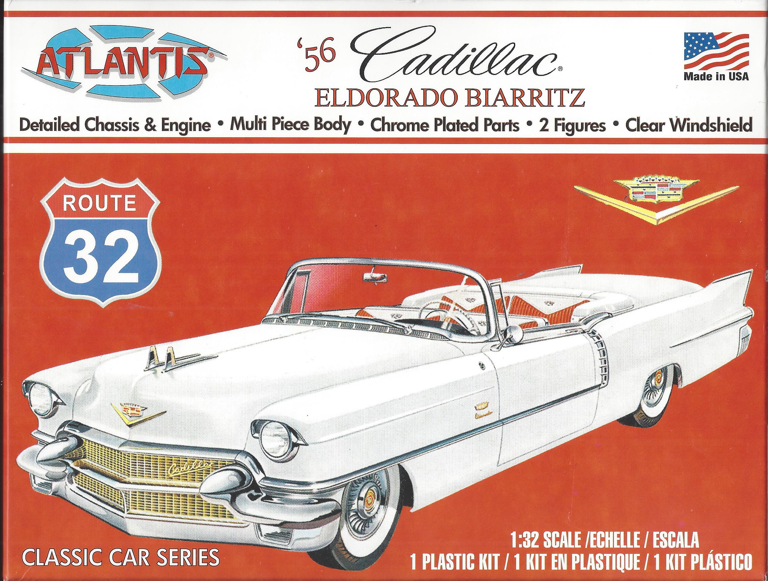 Slotcars66 Cadillac '56 Eldorado Biarritz 1/32nd scale Atlantis plastic construction kit  